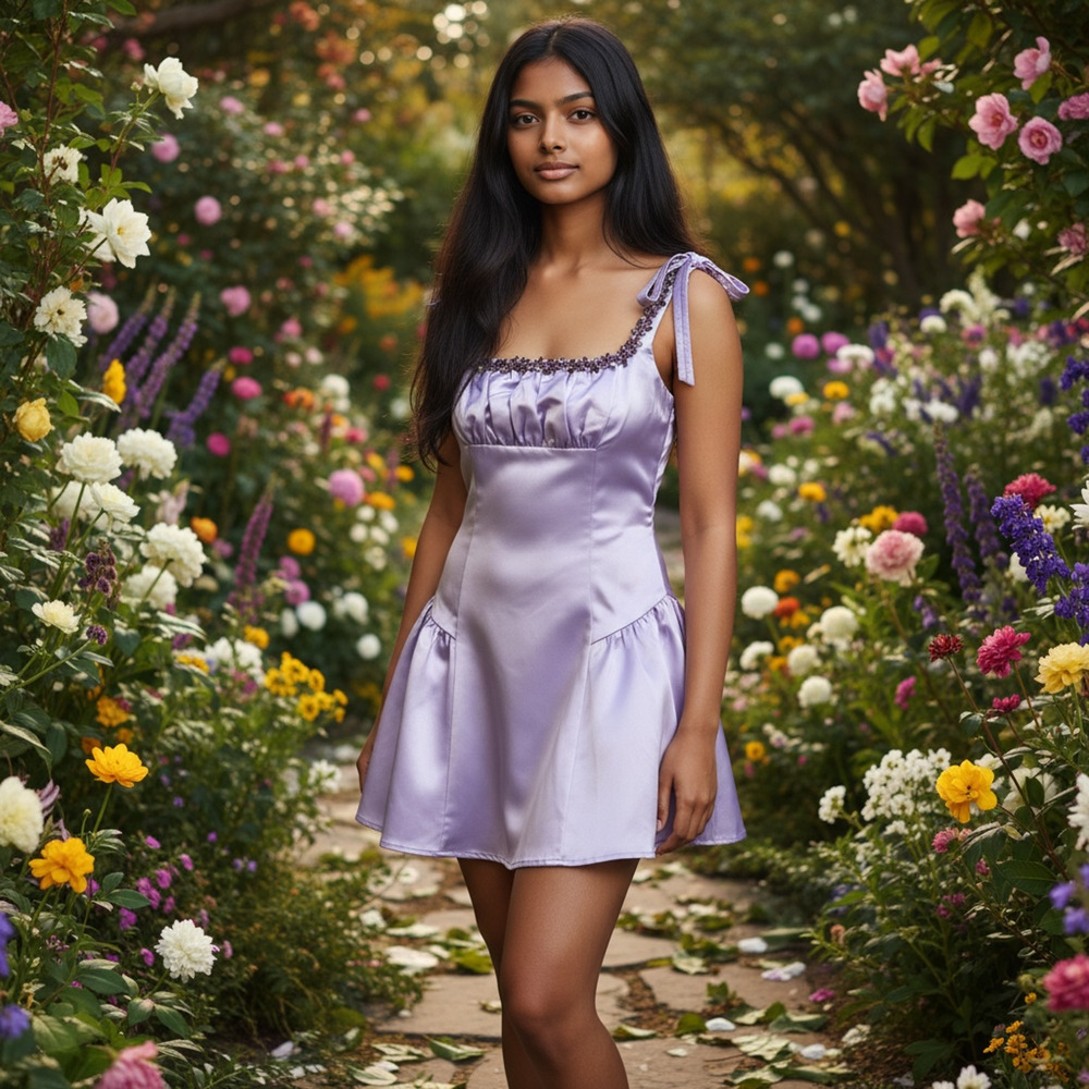 Sugar Thrillz Mayfair Residence Mini Dress XS Lavender Satin Fairy Renaissance